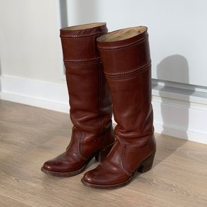 Frye Jane Boots in Redwood with extended calf
